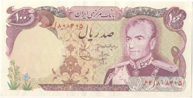 Irán DN 1974. 100R szign 15 T:II Iran ND 1974. 100 Rials sign 15 C:XF