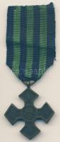 Románia 1916-18. "Román háborús emlékkereszt" első világháborús kitüntetés szalaggal T:2- Romania 1916-18. "Commemorative Cross for the 1916-1918 War" with ribbon C:VF
