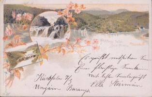 1899 Plitvica lakes litho Ga.