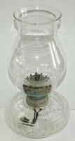 Dekoratív üveg petróleum lámpa 27cm magas