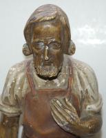 Ácsot ábrázoló kerámia szobor apró sérülésekkel 41cm magas