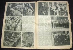 1941 Képes Vasárnap folyóirat 4db száma érdekes cikkekkel: vadászat, árvíz, militária, egyéb