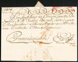 1801 Helytartótanácsi levél Szécsen Sándor valóságos belső titkos tanácsos, a szent István-rend kiskeresztese, Kőrösmegye főispánja saját kezű aláírásával és szárazpecséttel / 1801 Ex offo letter of the Governing Council with autograph signature of Alex Széchen with dry seal