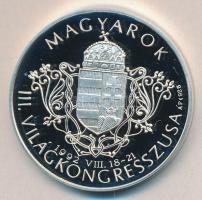 1992. "Magyarok III. Világkongresszusa emlékére-Kőrösi Csoma Sándor" Ag(925) 31,1g T:PP díszdobozban, tanúsítvánnyal Csak 3000db!