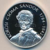 1992. "Magyarok III. Világkongresszusa emlékére-Kőrösi Csoma Sándor" Ag(925) 31,1g T:PP dí...