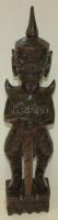 Thaiföldi császári palotaőr fa szobor 42cm magas