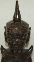 Thaiföldi császári palotaőr fa szobor 42cm magas