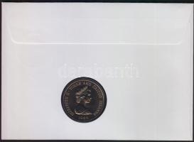 Turks & Caicos szigetek 1988. 1C "Iguana" érmés, bélyeges borítékon T:BU Ismertetővel!