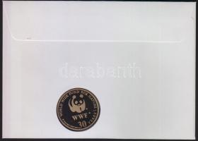 1986. "30 éves a WWF-Jegesmedve" ffém emlékérem szign.:Huguenin, érmés borítékon szovjet b...