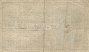 1918. 25K kis méretű sorszámozással és "Magyarország" bélyegzéssel, hullámos hátlap T:III