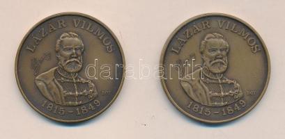 1990. "MÉE Gyöngyösi Csoport-Az Aradi Vértanúk Emlékére / Lázár Vilmos" Br emlékérem (2x) ...