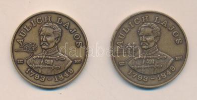 1993. "MÉE Gyöngyösi Csoport-Az Aradi Vértanúk Emlékére / Aulich Lajos" Br emlékérem (2x) ...