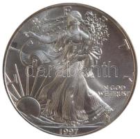 Amerikai Egyesült Államok 1997. 1$ Ag "American Eagle Dollar" bontatlan NGC plastik tokban! T:1 /  USA 1997. American Eagle Dollar Ag in NGC plastic box C:UNC/MS-69