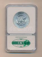 USA 1964. 1/2$ Ag "Kennedy" eredeti bontatlan plasztik tokban  T:UNC USA 1964. 1/2 Dollar Ag "Kennedy" in authentic plastic case C:MS-64