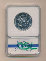 USA 1977S. 1/2$ "Kennedy" eredeti bontatlan plasztik tokban T:PF-70 DCAM USA 1977S. 1/2 Dollar "Kennedy" in authentic plastic case C:PF-70 DCAM