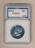 USA 1977S. 1/2$ "Kennedy" eredeti bontatlan plasztik tokban T:PF-70 DCAM
USA 1977S. 1/2 Do...