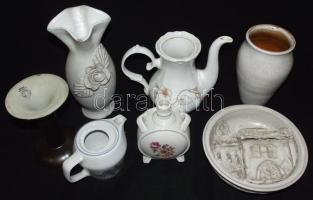 Nagy korondi kerámia és porcelán tétel / mixed chinaware lot