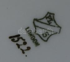 cca 1900 Impozáns kézzel festett, aranyozott német porcelán étkészlet némi hiánnyal / Exclusive set ...