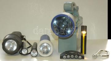 8 darabos klf elemes és akkus, működőképes elemlámpa