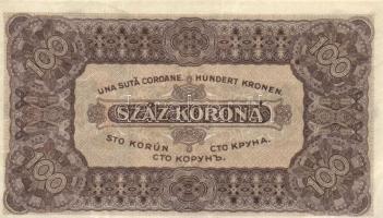 1923. 100K (5x) nyomdahely jelölés nélkül és egy jelöléssel  T:I-,II