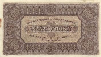 1923. 100K (5x) nyomdahely jelölés nélkül és egy jelöléssel  T:I-,II