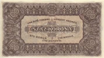 1923. 100K (5x) nyomdahely jelölés nélkül és egy jelöléssel  T:I-,II