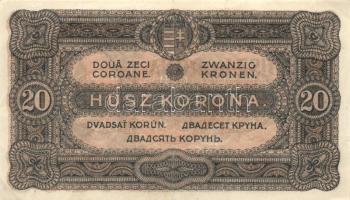 1920. 20K sorszám között pont (3x) T:II,II-