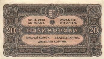 1920. 20K sorszám között pont (3x) T:II,II-