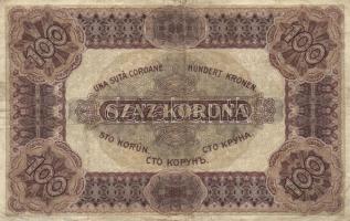 1920. 100K "Orell Füssli Zürich" (2x) kétféle színű sorszámokkal T:II,III