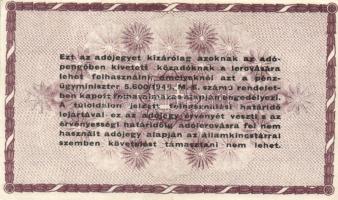 1946. 100.000AP fehér papíron (4x) T:II