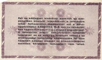 1946. 100.000AP fehér papíron (4x) T:II