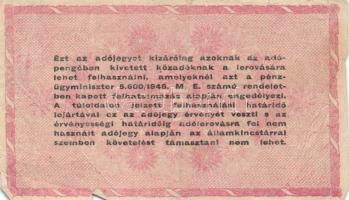 1946. 1.000.000AP fordított címer (5x) T:II,III,III-