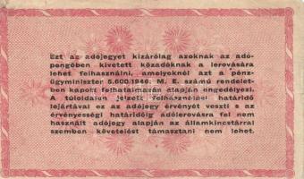 1946. 1.000.000AP fordított címer (5x) T:II,III,III-