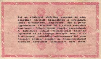 1946. 1.000.000AP fordított címer (5x) T:II,III,III-