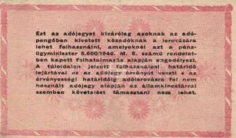 1946. 1.000.000AP fordított címer (5x) T:II,III,III-