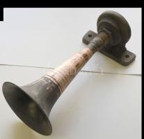 Nagyméretű réz mozdonykürt 37cm