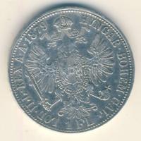 Ausztria 1879. 1Fl Ag T:3+/2- Austria 1879. 1 Florin Ag C:F+/VF