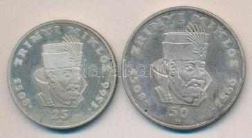 1966. 25Ft Ag + 50Ft Ag "Zrínyi" pár T:exPP