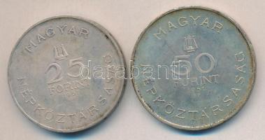 1961. 25Ft Ag + 50Ft Ag "Bartók Béla" T:exP csak 2500db!