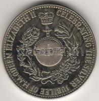 Nagy-Britannia 1977. "Silver Jubilee..." nagyalakú emlékérem T:PP-