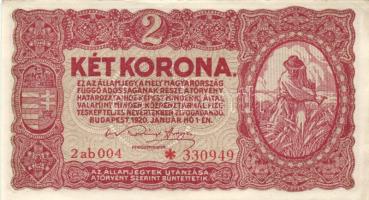 1920. 2K "2ab 004" (2x) egymás utáni sorszámmal T:I-,II