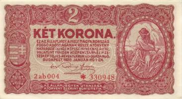 1920. 2K "2ab 004" (2x) egymás utáni sorszámmal T:I-,II