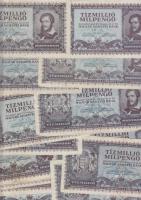1946. 10.000.000MP (20x) közte színváltozatok T:vegyes