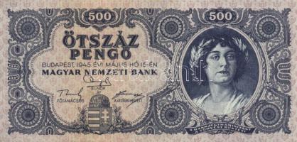 1945. 500P (2x) egymás utáni sorszámmal T:I-