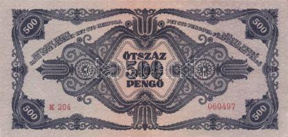 1945. 500P (2x) egymás utáni sorszámmal T:I-