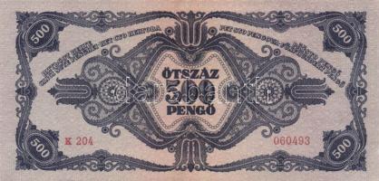 1945. 500P (2x) egymás utáni sorszámmal T:I-