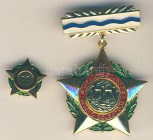 ~1970 "A Vízgazdálkodás Kiváló Dolgozója" kitüntetés kitűzővel dísztokban T:1