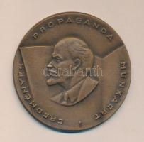 DN. Eredményes propaganda munkáért járó Br emlékplakett (d=7cm) + "Eredményes Szakszervezeti Mu...