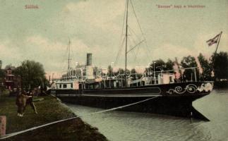 Siófok kikötő a Baross gőzössel