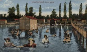 Fonyód-fürdő sátrak, kollázs, Divald